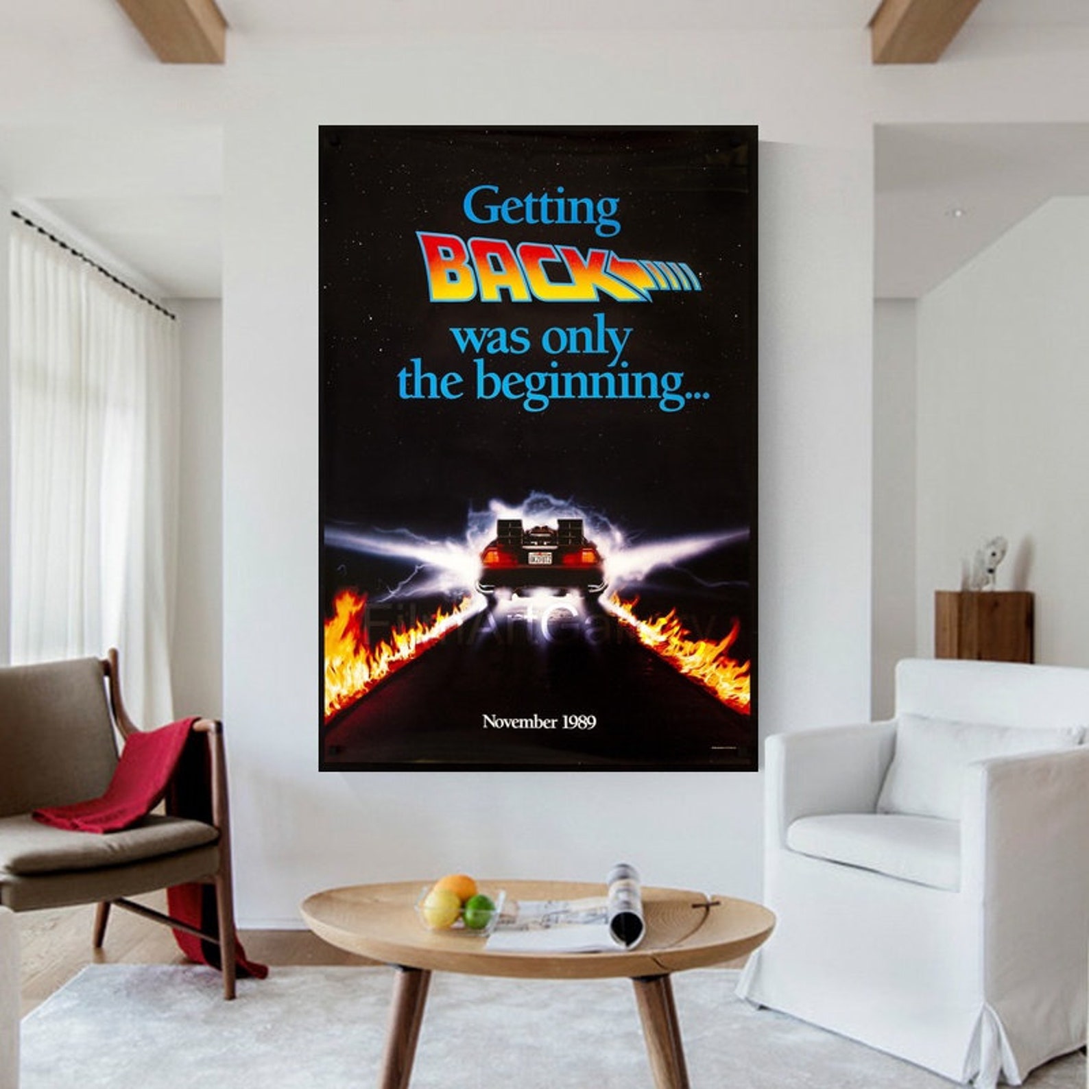 Back To The Future Classic Movie fans home decorate wall art Etsy