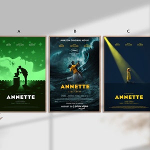 Póster de lienzo de decoración del hogar de la película clásica Annette sin marco - 8 x 12 '' 16 x 24 '' 24 x 36 ''