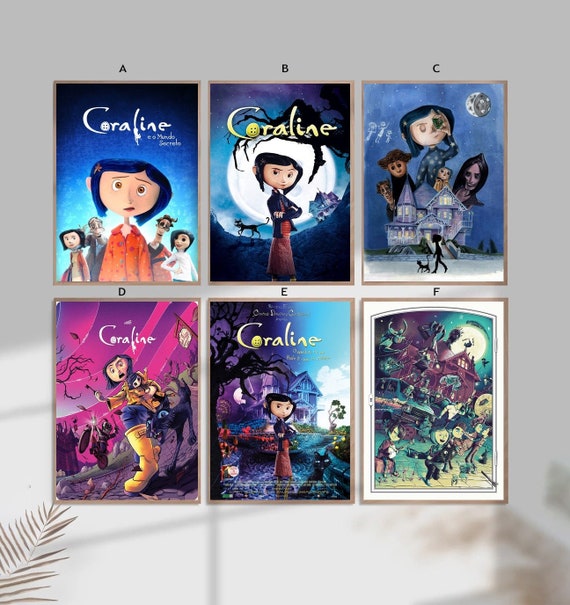 Classic anime Movie Coraline poster cartoon anime movie poster Canvas  printing wall Art decoration painting For Home Room decor - AliExpress