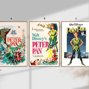 Peter Pan Classic Movie Home Decor Canvas Poster unframe-8x12&#39;&#39;16x24&#39;&#39;24x36&#39;&#39;
