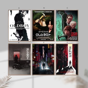 Oldboy Filmklassiker Leinwand Poster ungerahmt-20x30cm16x24cm24x36"