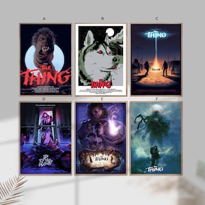 Poster su tela per arredamento casa classico del film The Thing, senza cornice-8x12''16x24''24x36''