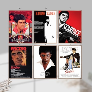 Scarface film Classic Movie Home Decor Canvas Poster unframe-8x12&#39;&#39;16x24&#39;&#39;24x36&#39;&#39;