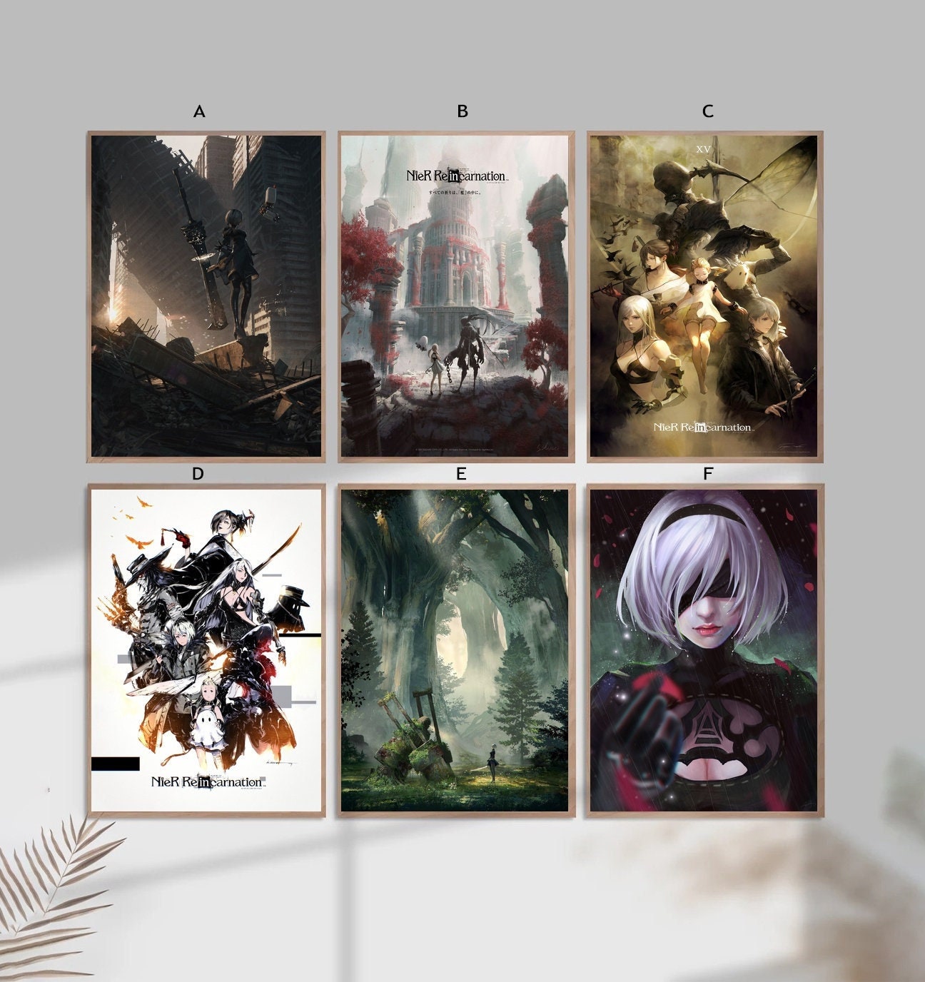 Nier Automata anime Canvas Wall Poster  Nier automata, Automata, Anime  drawings