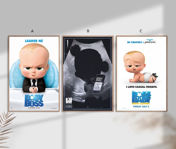 Boss Baby Anime Film Classic Movie Home Decor Canvas Poster - Etsy Israel