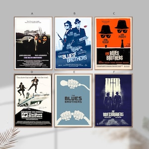 Blues Brothers film Classic Movie Home Decor Canvas Poster unframe-8x12&#39;&#39;16x24&#39;&#39;24x36&#39;&#39;