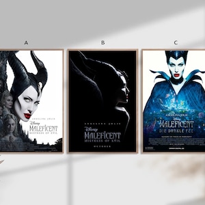 Maleficent film Classic Movie Home Decor Canvas Poster unframe-8x12&#39;&#39;16x24&#39;&#39;24x36&#39;&#39;