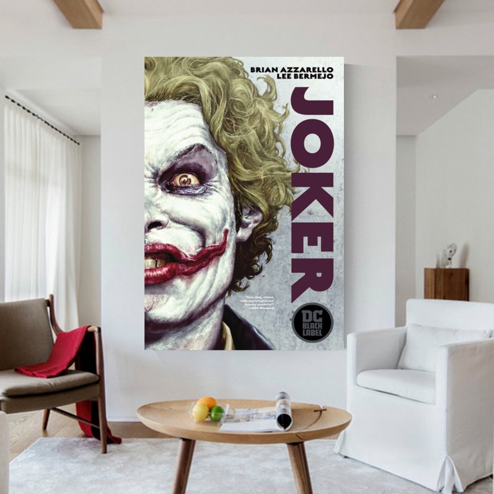 Joker fans home decorate wall art postercanvas posterno Etsy