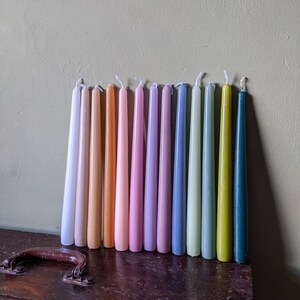 Large Coloured Candles | Rustic | Minimal | Candles | Tapered Candles | Gift | Gift for Her | Homeware | Present | Lounge Room Decor