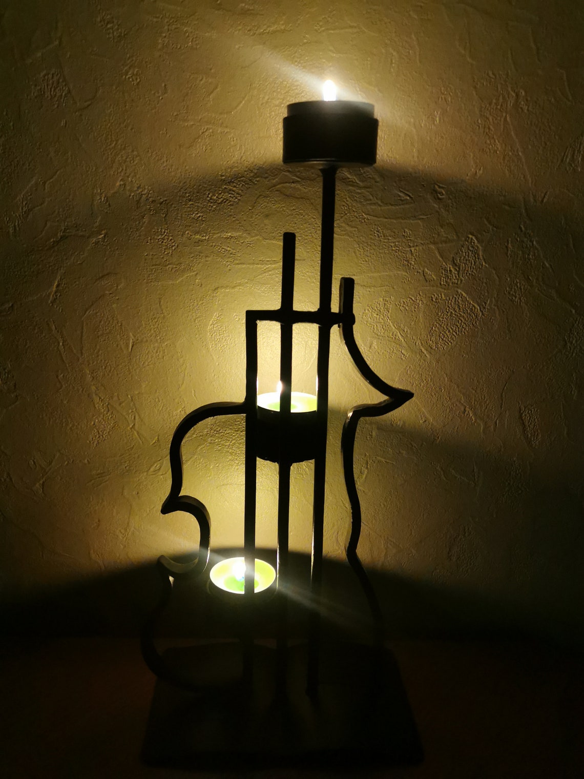 Hand metal candle holder Etsy