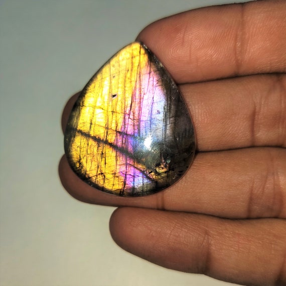 Fantastic Purple Fire Labradorite Gemstone Cabochon Rare | Etsy