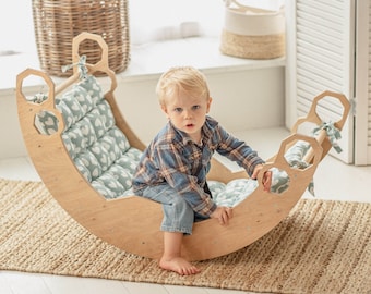 Oreiller pour arche, oreiller bébé 100 % coton, coussin pour arche d'escalade, meubles Montessori