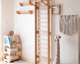 Escalera sueca con tobogán y mesa de arte para gimnasio de juegos para niños en interiores, regalo de Navidad para niños