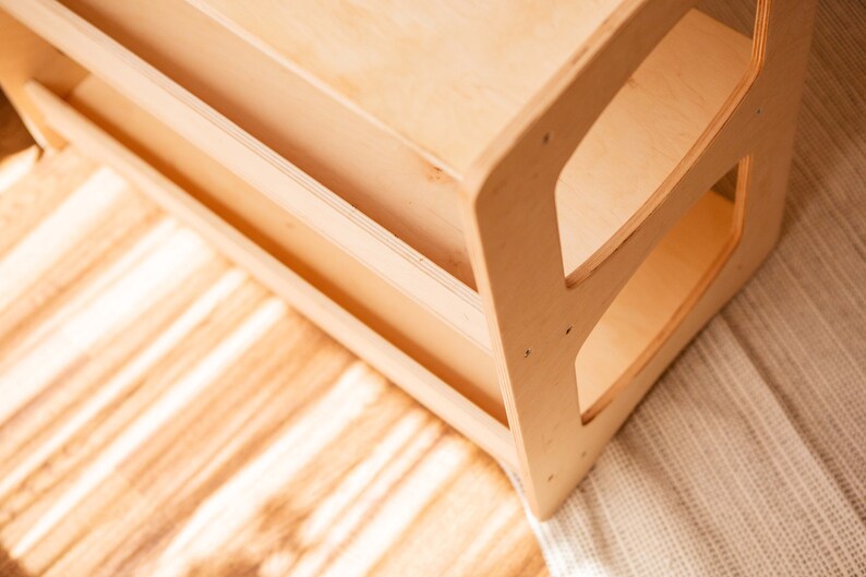 Montessori Toy Book Shelf for Kids Modern Nursery Shelving Etsy