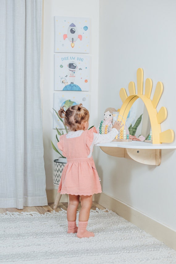 PELTES® Cloud Mirror, Nursery Wall Mirrors, Kids Room Wall Mirror,  Montessori Kids Mirror, Montessori Shatterproof Mirror,kids Bedroom Décor 