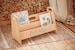 Bookshelf for kids - Wood Toddler Bookcase, Modern bookshelf, Boho nursery decor Book stand Montessori furniture Wooden shelf