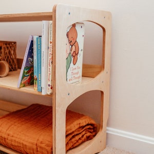 Montessori-Spielzeugregal aus Holz | Organizer für Kinderzimmer und Spielzimmer Bild 9