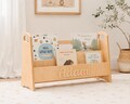 Personalized Montessori Bookshelf for Toddlers, Wooden Kids Book Display Shelf