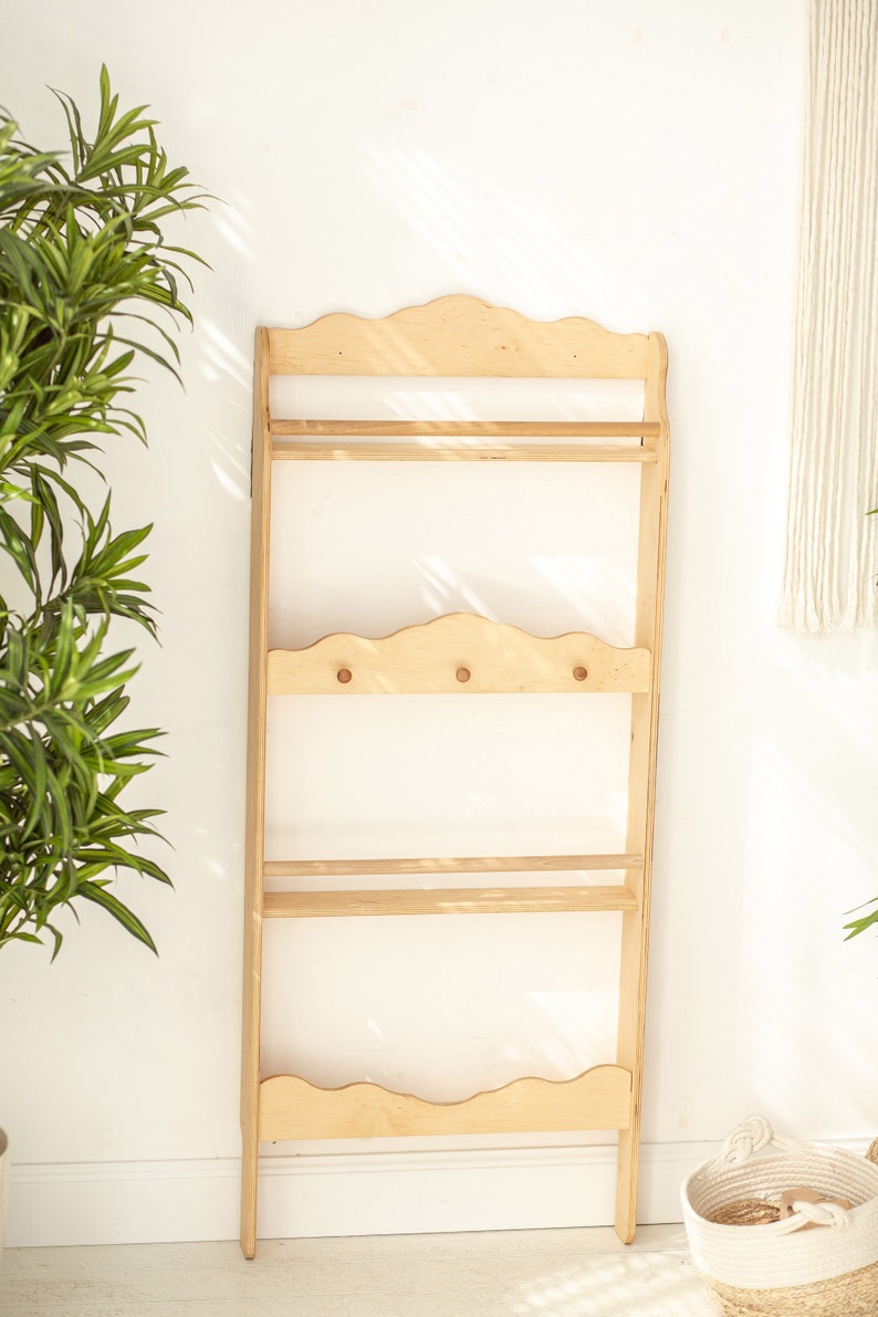 Montessori Wall bookshelf for Toddler Room, Nursery bookcase, Floating book shelves, Montessori furniture, Storage and organization image 10
