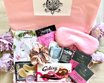 CAJA DE REGALO DE NAVIDAD para ella, regalo de amigo secreto, cesta de mimos, cesta de belleza, ideas de regalos de Navidad, caja de regalo para damas, regalos para esposa, spa
