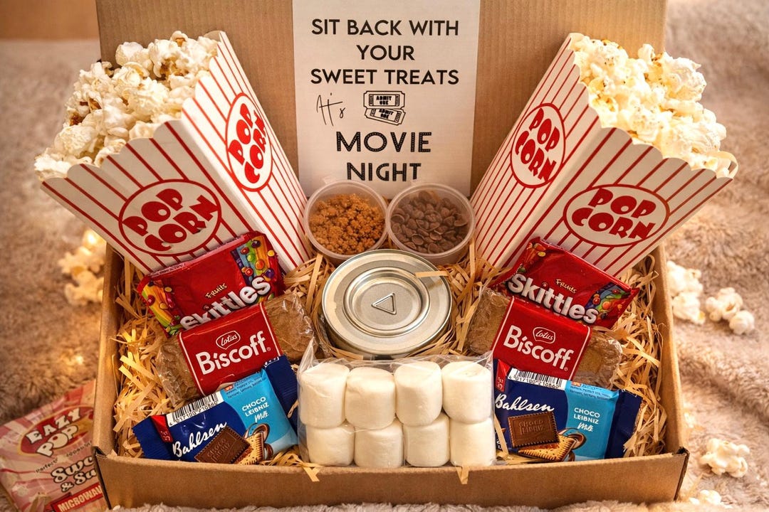 S'mores Movie Night Gift Box – Cosy Night in Treats - Etsy UK
