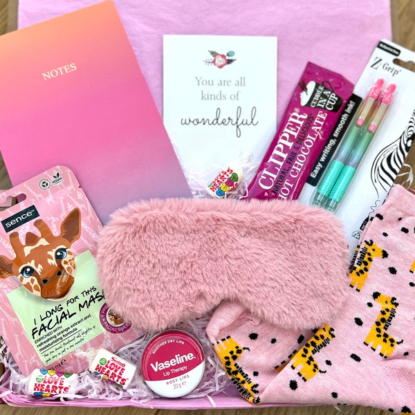 Boîte de gâteries pour filles, boîte-cadeau d'anniversaire pour filles, cadeaux préados, cadeaux de soirée pyjama pour filles, cadeaux, cadeau de grande soeur, spa