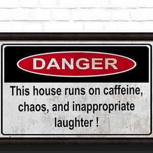 DANGER Home, ispirata a Suits, il suo regalo di arte murale. Poster meme ad alta risoluzione, immagine retrò digitale scaricabile, immagine boho mancave.