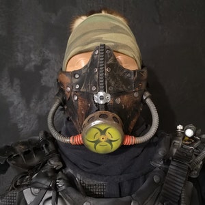 Airsoft mask, &quot;PsychoPunk&quot;, post-apocalyptic street warrior mask, apocalyptic mask