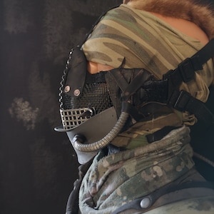 Dystopian Airsoft Mask &quot;Skirmisher&quot; War Mask Cult Mask Post Apocalyptic Face Shield