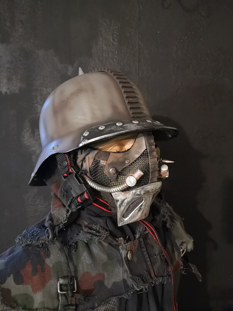Wasteland Helmet, Postapocalyptic Raider Helmet, looter, Airsoft
