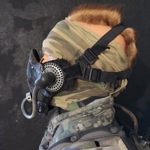 War Mask, The Damned Cult Mask, Dystopian Airsoft Mask, Post Apocalyptic Face Shield image 5