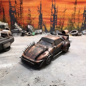 Wasteland Raider-Car, 1:24 dystopian battle vehicle based on a Porsche