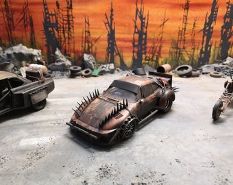 Wasteland Raider-Car, 1:24 dystopian battle car based on Porsche