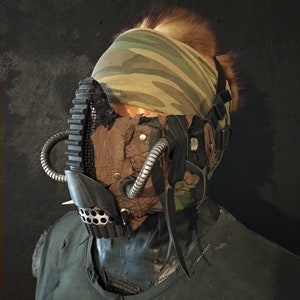 Cult mask, &quot;Ragnar&quot; warrior mask, dystopian airsoft mask, post-apocalyptic mask