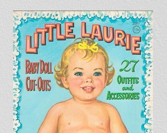 Pdf instant, vintage paper dolls Little Laurie