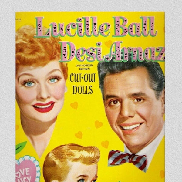 Digital paper dolls, I Love Lucy Lucille Ball 1953