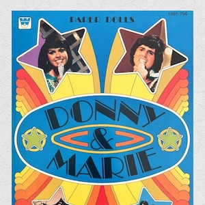 Bambole di carta retrò, bambole di carta vintage Donny & Marie