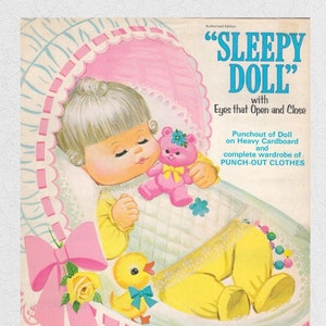 Pdf printable digital, vintage paper dolls Chatty Baby
