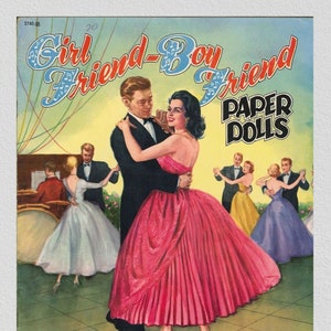 Vintage paper dolls Girlfriend Boyfriend,pdf