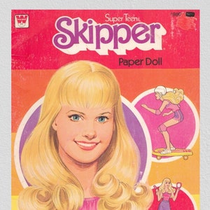 Pdf instant digital, vintage paper dolls Super Teen Skipper