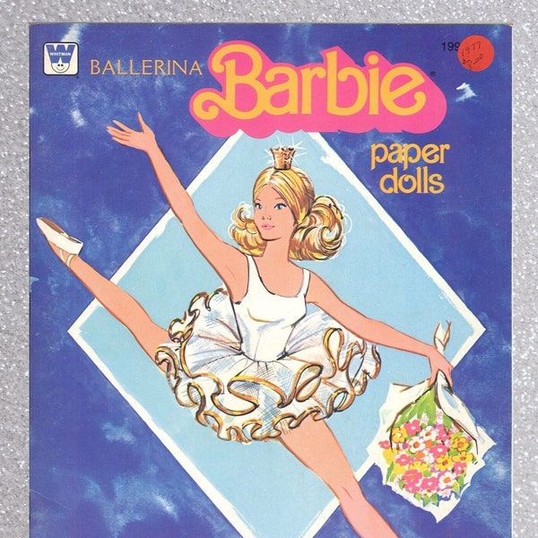 Pdf instant, vintage paper dolls Ballerina Barbie 1977