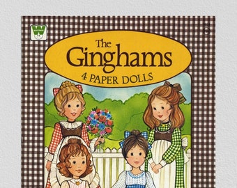 Vintage paper dolls the ginghams 1976, digital download