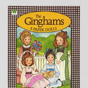 Vintage paper dolls the ginghams 1976, digital download