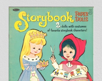 Printable digital pdf, instant vintage paper dolls Storybook Costume