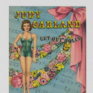 Pdf instant, vintage paper dolls Judy Garland movie star 1945