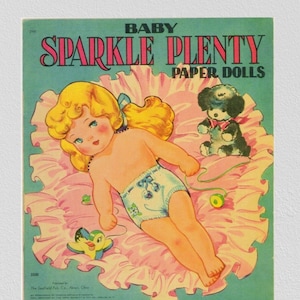 Printable Pdf Vintage Paper Dolls Baby Sparkle Plenty 1948 Etsy