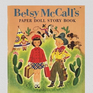 Betsy mcCall libro di storie per bambole di carta retrò 1954, pdf istantaneo