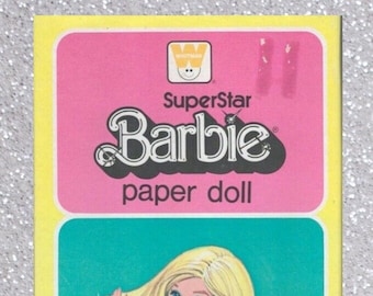Pdf digital, muñecas de papel vintage Superstar Barbie 1978