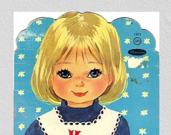 Vintage paper doll My Susie, pdf instant