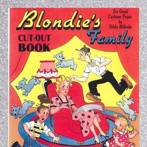 Digital pdf, vintage paper blondie dolls